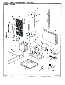 Unit Compartment & System parts for Jenn-Air Side-By-Side Refrigerator JRSD246/BQ82A from AppliancePartsPros.com