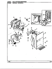 Ice & Water Dispenser parts for Maytag Refrigerator HRNS2219/BP31A from AppliancePartsPros.com
