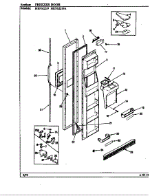 Freezer Door parts for Maytag Refrigerator HRNS2219/BP31A from AppliancePartsPros.com