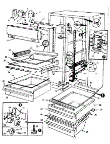 Fresh Food Compartment parts for Jenn-Air Side-By-Side Refrigerator JRS223B-M7N08A from AppliancePartsPros.com