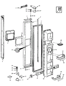 Freezer Door parts for Jenn-Air Side-By-Side Refrigerator JRSD225B/M9Q20A from AppliancePartsPros.com