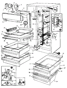 Fresh Food Section parts for Jenn-Air Side-By-Side Refrigerator JRSD225B/M9Q20A from AppliancePartsPros.com