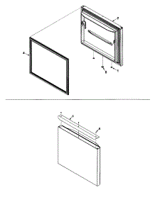 Freezer Door parts for Maytag Bottom-Mount Refrigerator MBB1956GEW-PMBB1956GW0 from AppliancePartsPros.com