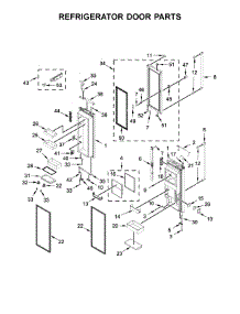Refrigerator Door Parts parts for Kitchenaid Bottom-Mount Refrigerator KRFC804GPS00 from AppliancePartsPros.com