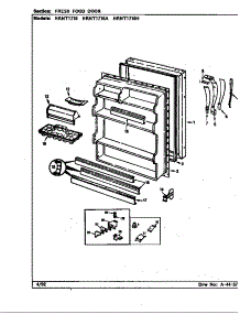 Fresh Food Door (Hrnt1716 / Bf28a) (Hrnt1716a / Bf33a) (Hrnt1716h / Bf34a) (Hrnt1716h / Bf34d) parts for Maytag Refrigerator HRNT1716/BF34A from AppliancePartsPros.com