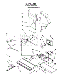 Unit Parts parts for Kitchenaid Bottom-Mount Refrigerator KFIS25XVMS3 from AppliancePartsPros.com