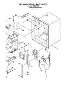 Refrigerator Liner Parts parts for Kitchenaid Bottom-Mount Refrigerator KFIS25XVMS3 from AppliancePartsPros.com