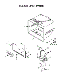 Freezer Liner Parts parts for Kitchenaid Bottom-Mount Refrigerator KRFF507HPS00 from AppliancePartsPros.com