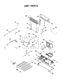 Unit Parts parts for Kitchenaid Bottom-Mount Refrigerator KRFF507HPS00 from AppliancePartsPros.com