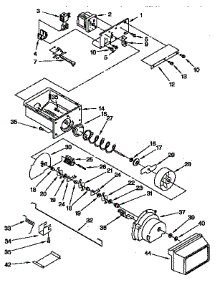 Motor And Ice Container parts for Kitchenaid Refrigerator KTRS22QABL01 from AppliancePartsPros.com