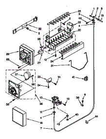 Icemaker parts for Kitchenaid Refrigerator KTRS22QABL01 from AppliancePartsPros.com