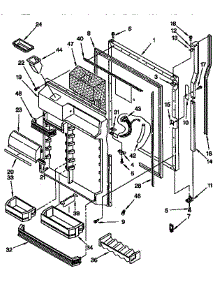 Refrigerator Door parts for Kitchenaid Refrigerator KTRS22QABL01 from AppliancePartsPros.com