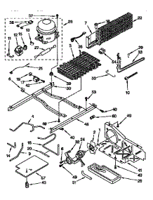 Unit parts for Kitchenaid Refrigerator KTRS22QABL01 from AppliancePartsPros.com
