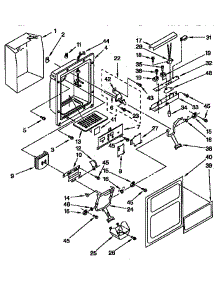 Dispenser Front C parts for Kitchenaid Refrigerator KTRS22QABL01 from AppliancePartsPros.com
