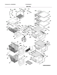 Shelves parts for Electrolux Side-By-Side Refrigerator EW26SS85KS2 from AppliancePartsPros.com