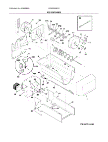 Ice Container parts for Electrolux Side-By-Side Refrigerator EW26SS85KS2 from AppliancePartsPros.com