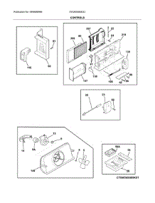 Controls parts for Electrolux Side-By-Side Refrigerator EW26SS85KS2 from AppliancePartsPros.com