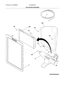 Ice & Water Dispenser parts for Electrolux Side-By-Side Refrigerator EW26SS85KS2 from AppliancePartsPros.com