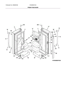 Fresh Food Door parts for Electrolux Bottom-Mount Refrigerator EW28BS87SS2 from AppliancePartsPros.com