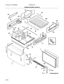 Freezer Drawer parts for Electrolux Bottom-Mount Refrigerator EW28BS87SS3 from AppliancePartsPros.com