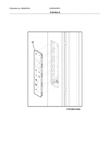 Control parts for Electrolux Bottom-Mount Refrigerator E23BC69SPS1 from AppliancePartsPros.com