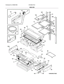 Shelves parts for Electrolux Bottom-Mount Refrigerator EW23BC87SS1 from AppliancePartsPros.com