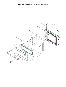 Microwave Door Parts parts for Kitchenaid Wall Oven/Microwave Combo KOCE507ESS06 from AppliancePartsPros.com