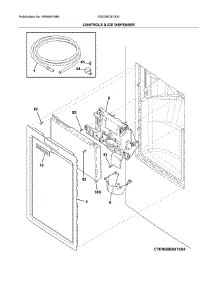 Dispenser parts for Electrolux Bottom-Mount Refrigerator EW23BC87SS1 from AppliancePartsPros.com