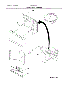 Dispenser parts for Electrolux Bottom-Mount Refrigerator E23BC79SPS1 from AppliancePartsPros.com