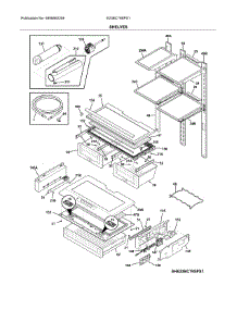 Shelves parts for Electrolux Bottom-Mount Refrigerator E23BC79SPS1 from AppliancePartsPros.com