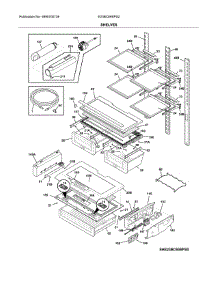 Shelves parts for Electrolux Bottom-Mount Refrigerator E23BC69SPS2 from AppliancePartsPros.com