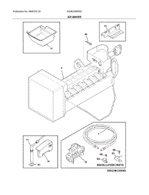 Ice Maker parts for Electrolux Bottom-Mount Refrigerator E23BC69SPS2 from AppliancePartsPros.com