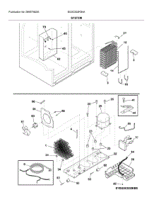 System parts for Electrolux Side-By-Side Refrigerator EI23CS35KS4A from AppliancePartsPros.com