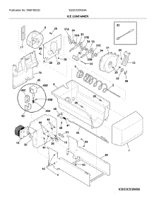 Ice Container parts for Electrolux Side-By-Side Refrigerator EI23CS35KS4A from AppliancePartsPros.com