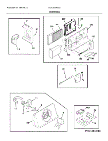 Controls parts for Electrolux Side-By-Side Refrigerator EI23CS35KS4A from AppliancePartsPros.com
