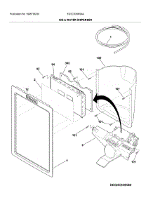 Ice & Water Dispenser parts for Electrolux Side-By-Side Refrigerator EI23CS35KS4A from AppliancePartsPros.com
