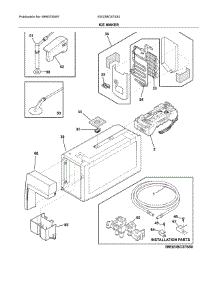 Ice Maker parts for Electrolux Bottom-Mount Refrigerator EW23BC87SS3 from AppliancePartsPros.com