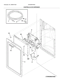Dispenser parts for Electrolux Bottom-Mount Refrigerator EW23BC87SS4 from AppliancePartsPros.com
