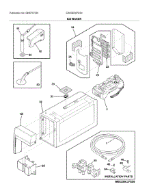 Ice Maker parts for Electrolux Bottom-Mount Refrigerator EW23BC87SS4 from AppliancePartsPros.com
