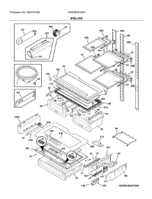 Shelves parts for Electrolux Bottom-Mount Refrigerator EW23BC87SS4 from AppliancePartsPros.com