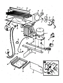 Unit Compartment & System (Rb17ha-2A / 9B48a) (Rb17hb-2A / 9B48a) (Rb17hn-2A / 9B48a) (Rb17hy-2A / 9B48a) (Rb17ka-2A / Ag31a) parts for Magic Chef Refrigerator RB17HB-2A/9B48A from AppliancePartsPros.com