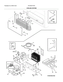 System parts for Electrolux Bottom-Mount Refrigerator EW23BC87SS4 from AppliancePartsPros.com