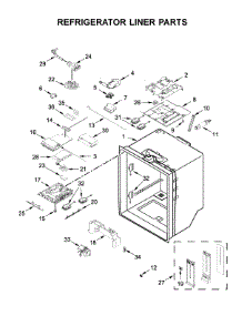 Refrigerator Liner Parts parts for Kitchenaid Bottom-Mount Refrigerator KRFF507HBS00 from AppliancePartsPros.com