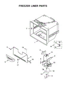 Freezer Liner Parts parts for Kitchenaid Bottom-Mount Refrigerator KRFF507HBS00 from AppliancePartsPros.com
