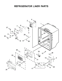 Refrigerator Liner Parts parts for Kitchenaid Bottom-Mount Refrigerator KRFC704FBS01 from AppliancePartsPros.com