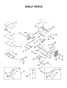 Shelf Parts parts for Kitchenaid Bottom-Mount Refrigerator KRFC704FBS01 from AppliancePartsPros.com