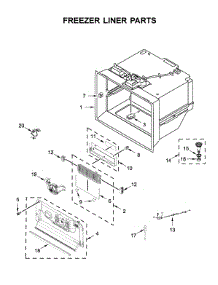 Freezer Liner Parts parts for Kitchenaid Bottom-Mount Refrigerator KRFC704FPS01 from AppliancePartsPros.com