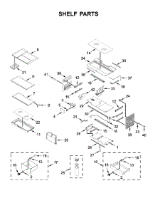 Shelf Parts parts for Kitchenaid Bottom-Mount Refrigerator KRFC704FPS01 from AppliancePartsPros.com