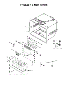 Freezer Liner Parts parts for Kitchenaid Bottom-Mount Refrigerator KRFC804GBS00 from AppliancePartsPros.com