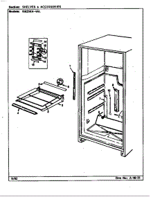 Shelves & Accessories (Rb23ka-4Al / Cg99a) (Rb23kn-4Al / Cg96a) parts for Magic Chef Refrigerator RB23KN-4AL/CG99A from AppliancePartsPros.com
